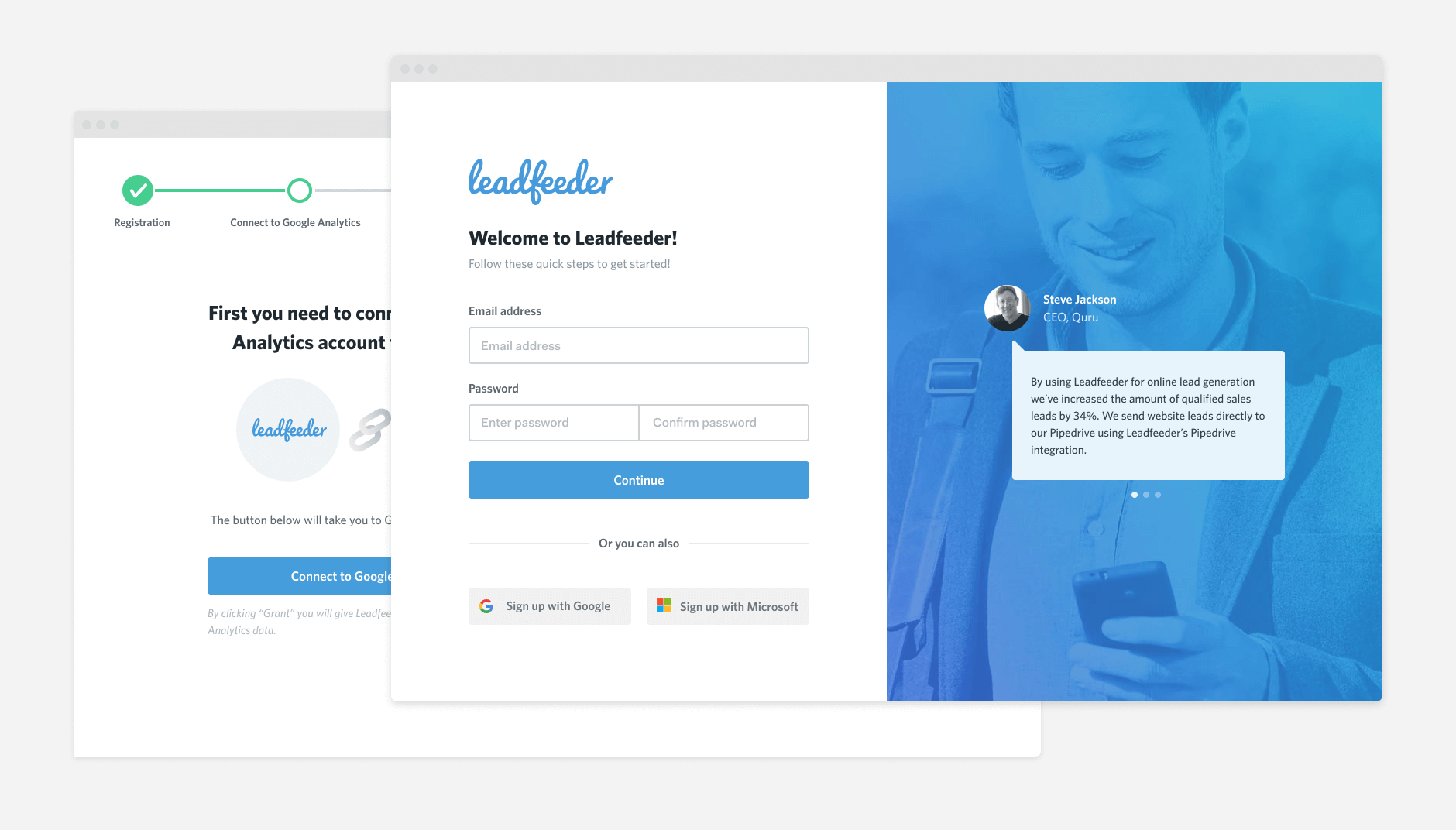 Onboarding process UX